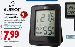 Lidl AURIOL Thermomètre et hygromètre offre