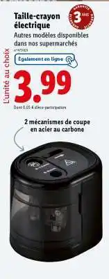 Lidl Taille-crayon électrique offre