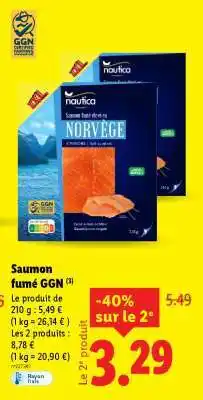 Lidl Saumon fumé GGN offre