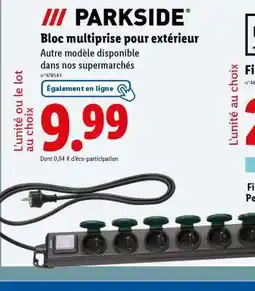 Lidl Bloc multiprise pour extérieur offre
