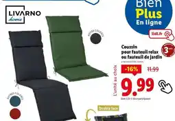 Lidl Coussin pour fauteuil relax ou fauteuil de jardin offre