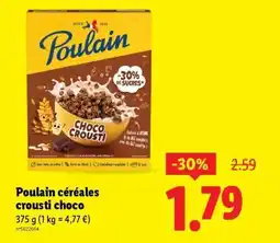 Lidl Poulain céréales crousti choco offre