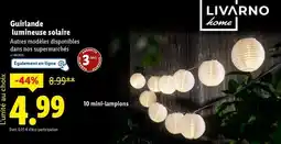 Lidl Guirlande lumineuse solaire offre