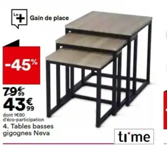 BUT Tables basses gigognes Neva offre