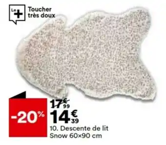 BUT Descente de lit Snow 60x90 cm offre