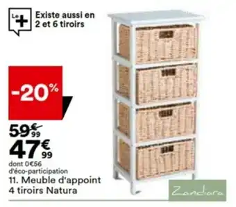 BUT Meuble d'appoint 4 tiroirs Natura offre