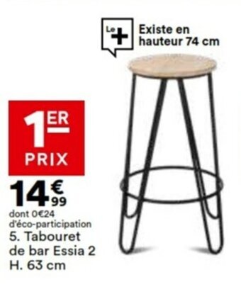 BUT Tabouret de bar Essia 2 offre