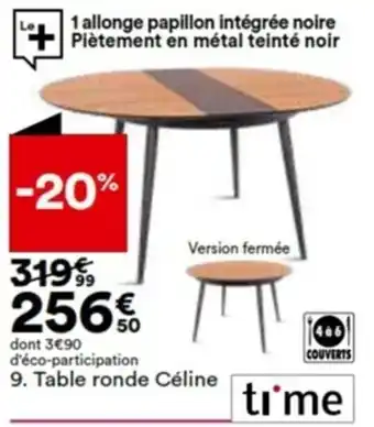 BUT Table ronde Céline offre