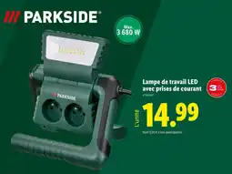 Lidl PARKSIDE Lampe de travail LED avec prises de courant offre