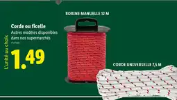 Lidl PARKSIDE Corde ou ficelle offre