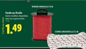 Lidl PARKSIDE Corde ou ficelle offre
