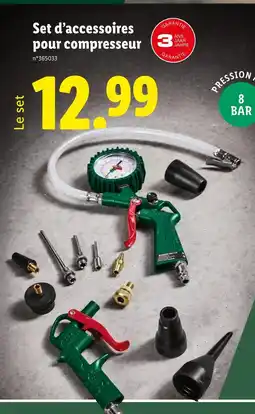 Lidl PARKSIDE Set d'accessoires pour compresseur offre