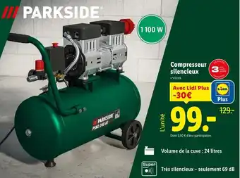 Lidl PARKSIDE Compresseur silencieux offre