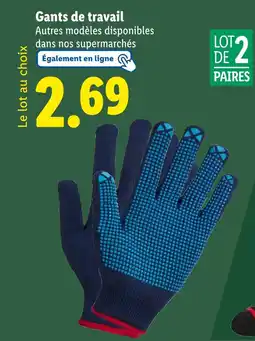Lidl Gants de travail offre
