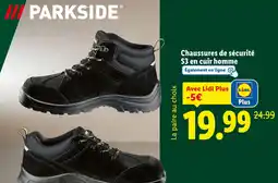 Lidl PARKSIDE Chaussures de sécurité s3 en cuir homme offre