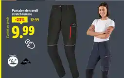 Lidl LYCRA Pantalon de travail stretch femme offre