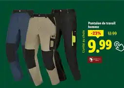 Lidl Pantalon de travail homme offre