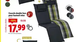 Lidl Coussin double face pour fauteuil relax offre