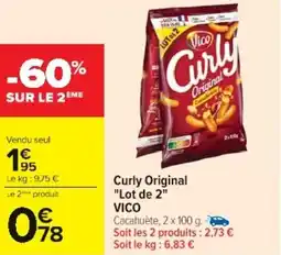 Cora x Carrefour Curly original lot de 2 vico offre