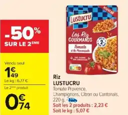 Cora x Carrefour Riz lustucru offre