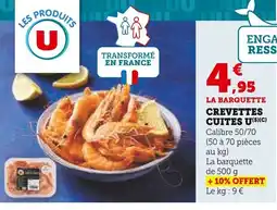 Super U Crevettes cuites u offre
