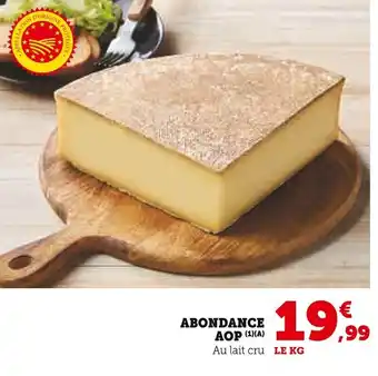 Super U Abondance aop offre