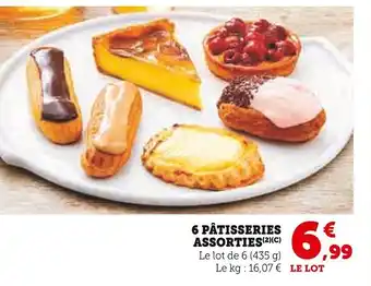 Super U 6 pâtisseries assorties offre