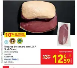 METRO Magret de canard cru I.G.P. Sud-Ouest offre