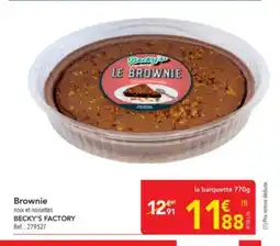 METRO BECKY'S FACTORY Brownie offre