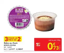 METRO BONTA DIVINA Baba au rhum offre