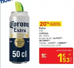METRO CORONA Extra offre