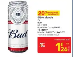 METRO BUD Bière blonde offre
