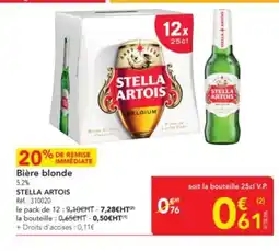 METRO STELLA ARTOIS Bière blonde offre
