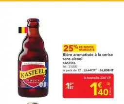 METRO KASTEEL Bière aromatisée à la cerise sans alcool offre