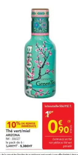 METRO ARIZONA Thé vert/miel offre