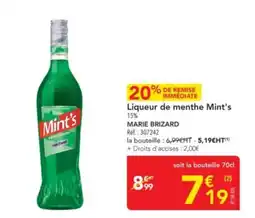 METRO MARIE BRIZARD Liqueur de menthe Mint's offre