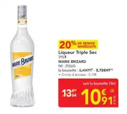 METRO MARIE BRIZARD Liqueur Triple Sec offre