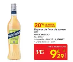METRO MARIE BRIZARD Liqueur de fleur de sureau offre