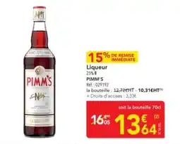 METRO PIMM'S Liqueur offre
