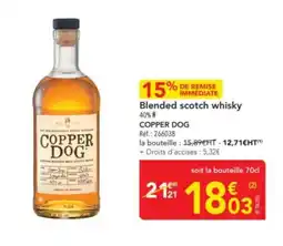METRO COPPER DOG Blended scotch whisky offre