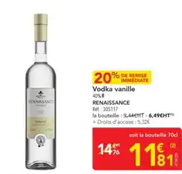 METRO RENAISSANCE Vodka vanille offre