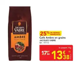METRO JACQUES VABRE Café Ambre en grains offre
