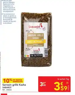 METRO SABAROT Sarrasin grillé Kasha offre
