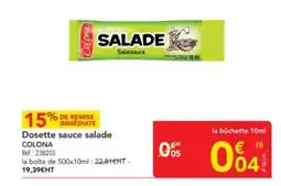 METRO COLONA Dosette sauce salade offre