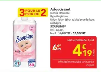 METRO SOUPLINE Adoucissant offre