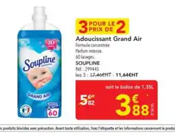 METRO SOUPLINE Adoucissant Grand Air offre