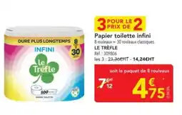 METRO LE TRÈFLE Papier toilette infini offre