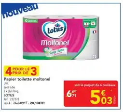 METRO LOTUS Papier toilette moltonel offre