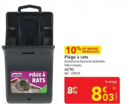 METRO ACTO Piège à rats offre