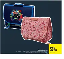 Cora x Carrefour Cartable imprimé offre